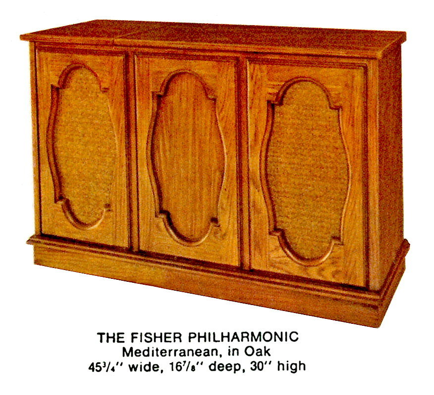 1966 Fisher P-291-MD Philharmonic Mediterranean Console